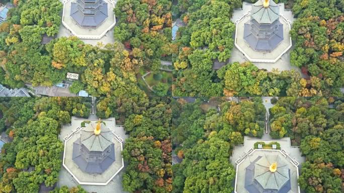 浙江 杭州 西湖 景区 江南 美景 航拍