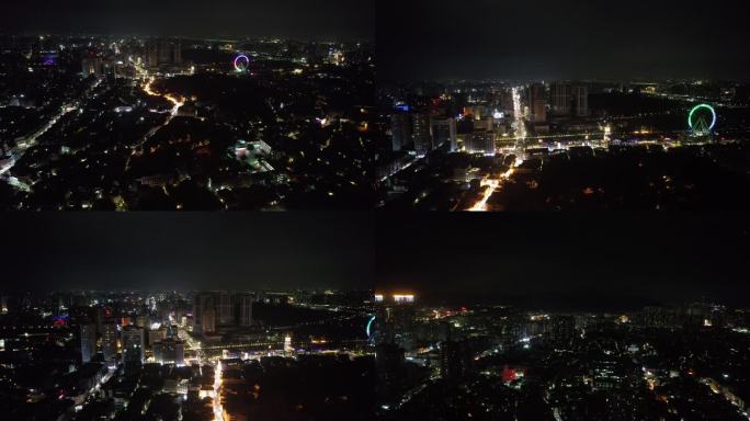 广东中山夜景航拍