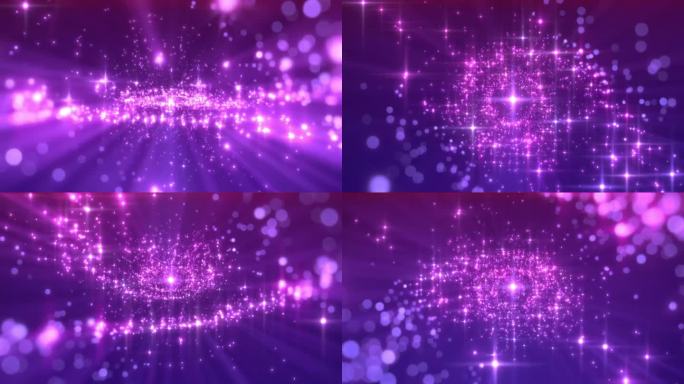 4k紫色经典银河运动背景