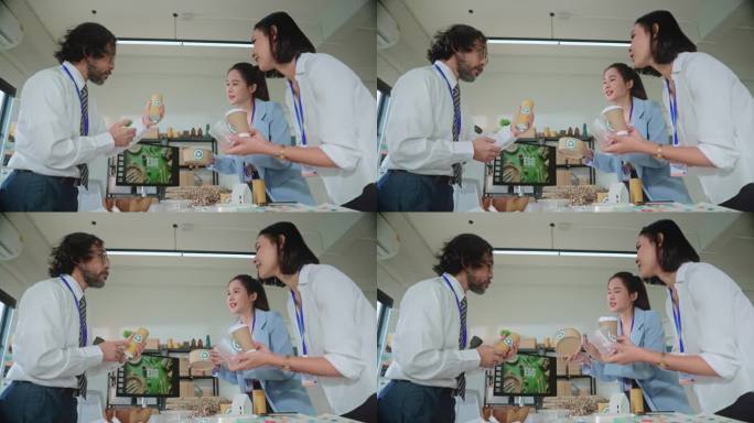 ESG环境社会治理理念分享商业讨论生态公司会议与商业人士实施环境保护，为清洁和可持续的未来生态