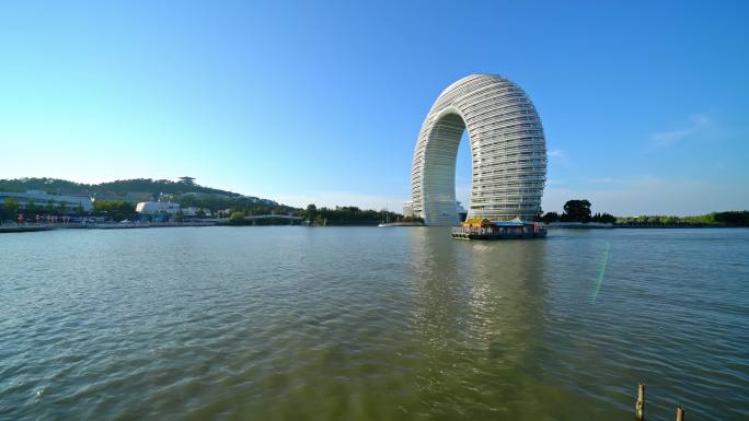 浙江 湖州 月亮湾广场 太湖 视频4K