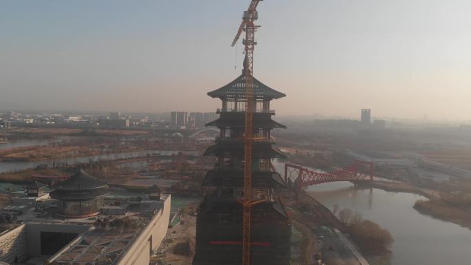 2021.1月的中国大运河博物馆航拍