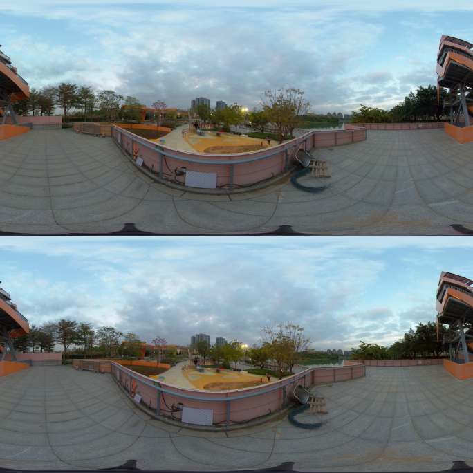 3D全景视频沉浸体验公园一角
