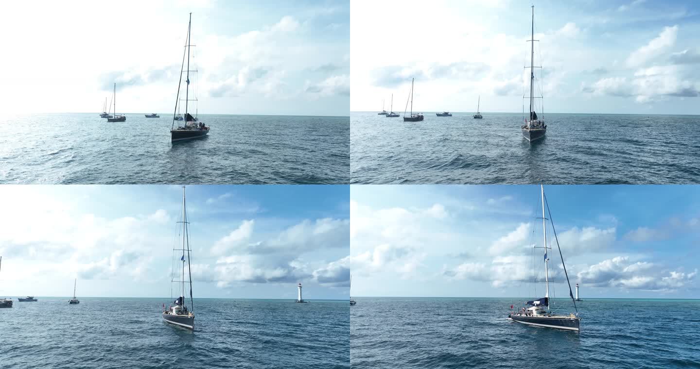 帆船航海度假旅行南海西沙群岛