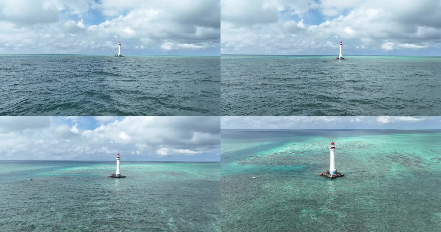 中国南海西沙群岛北礁灯塔