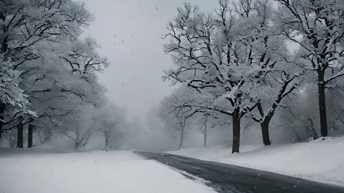 冬天雪地特写雪天风景下雪风光唯美冬季雪景