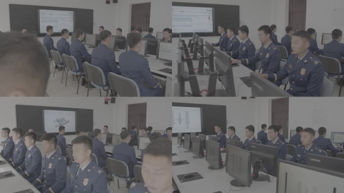 消防学院学生上课学习消防学校