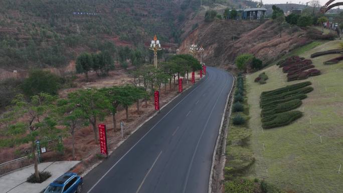 凤凰山景区道路车流