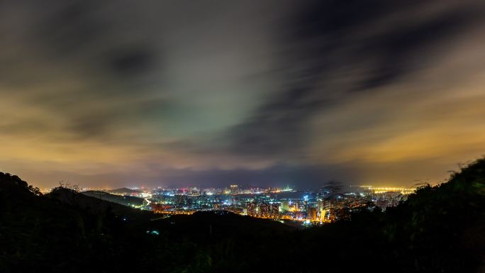 厦门海沧天语舟气象台午夜延时摄影