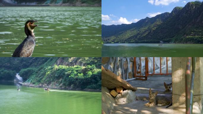 渔村山水风景