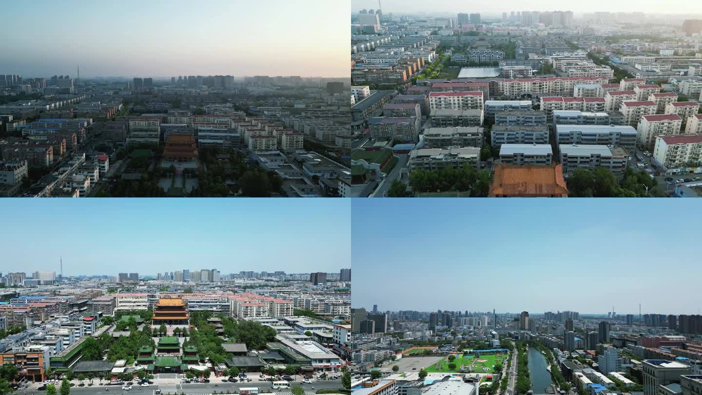 河南许昌城市风光地标建筑航拍