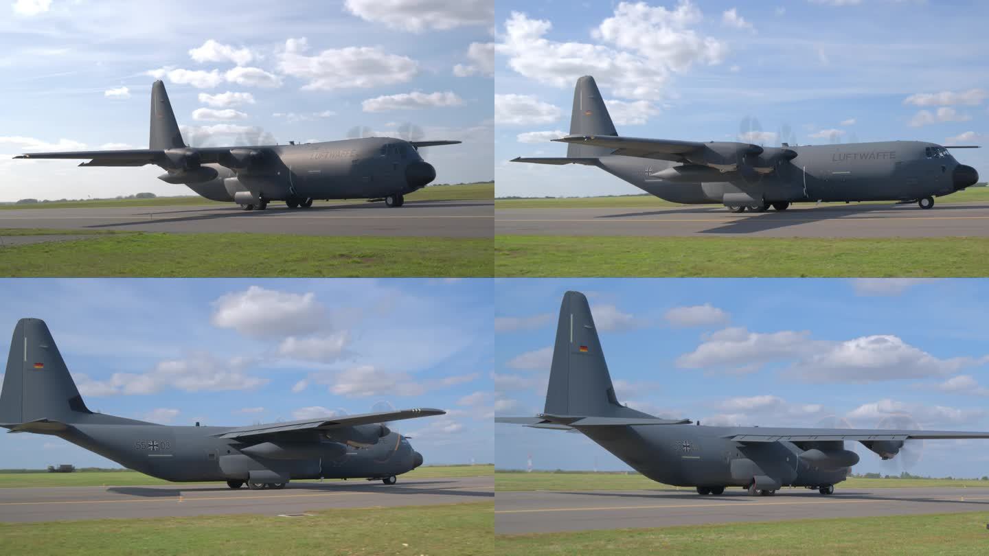 4K高质量：德国C-130J大力神运输机