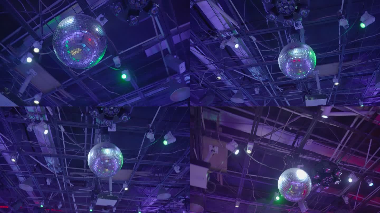 90年代disco舞厅空镜头