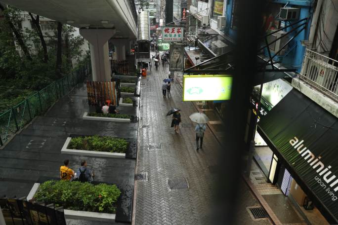 香港普通街景移动逐格