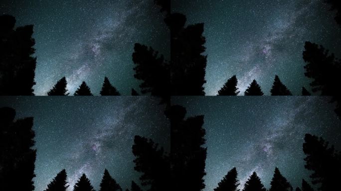 红杉国家公园英仙座流星雨和银河系在西南天空倾斜下华达山脉美国加利福尼亚州