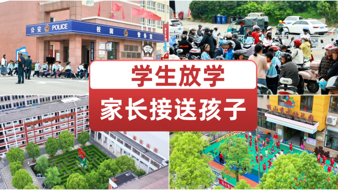 放学家长接送孩子 小学生放学回家接送学生