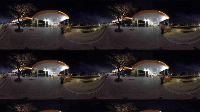 3D全景VR素材夜晚的公园