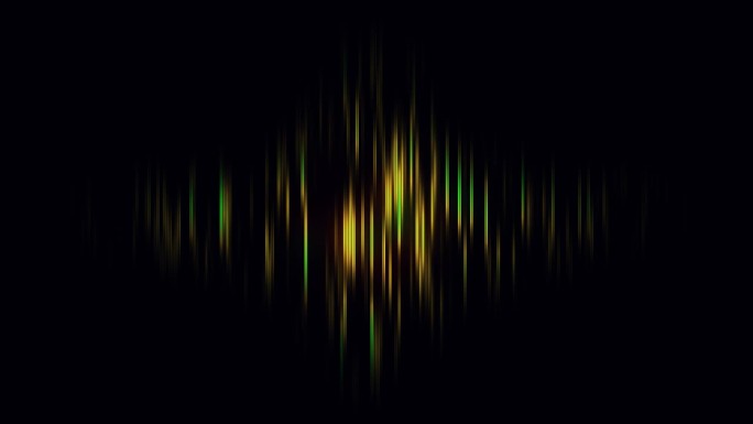 对话的简单可视化。多色的声音波。音频信号。4 k。