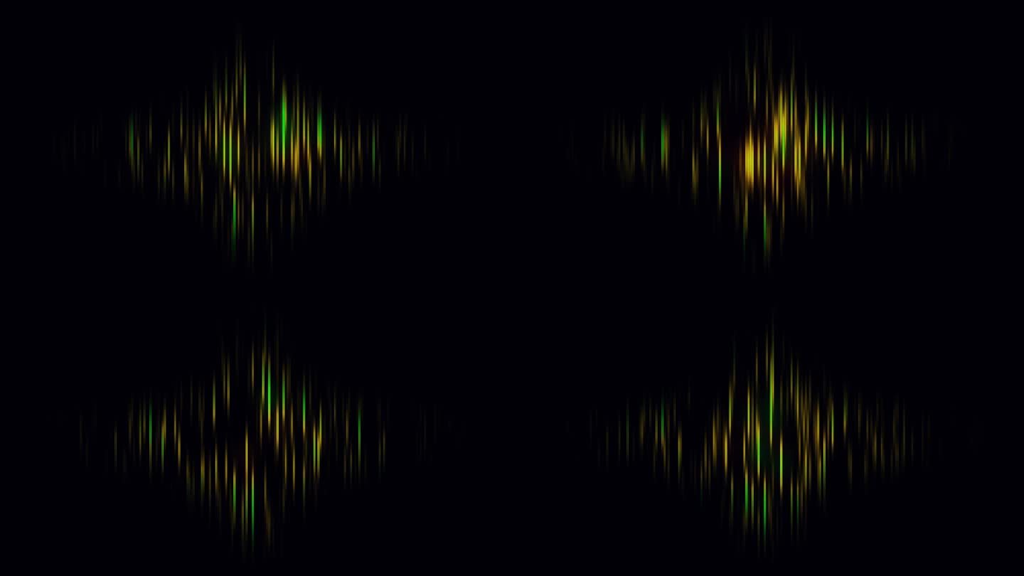 对话的简单可视化。多色的声音波。音频信号。4 k。