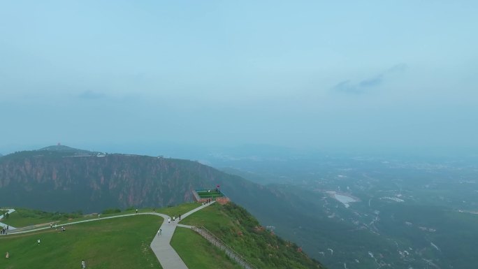 航拍新密伏羲山景区