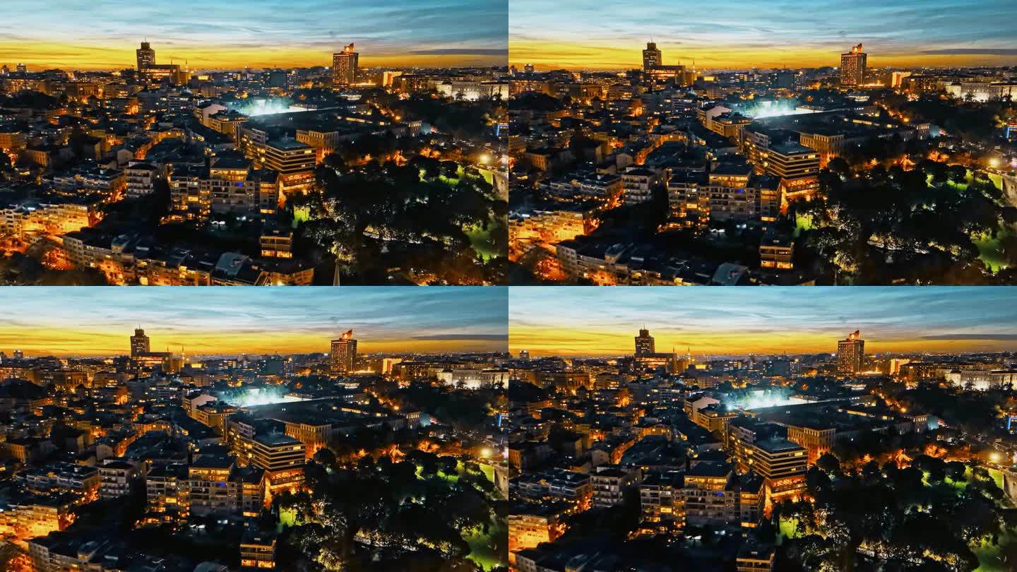 伊斯坦布尔城市魅力夜景航拍图#Istanbul - vibes #无人机视角#Istanbul - 