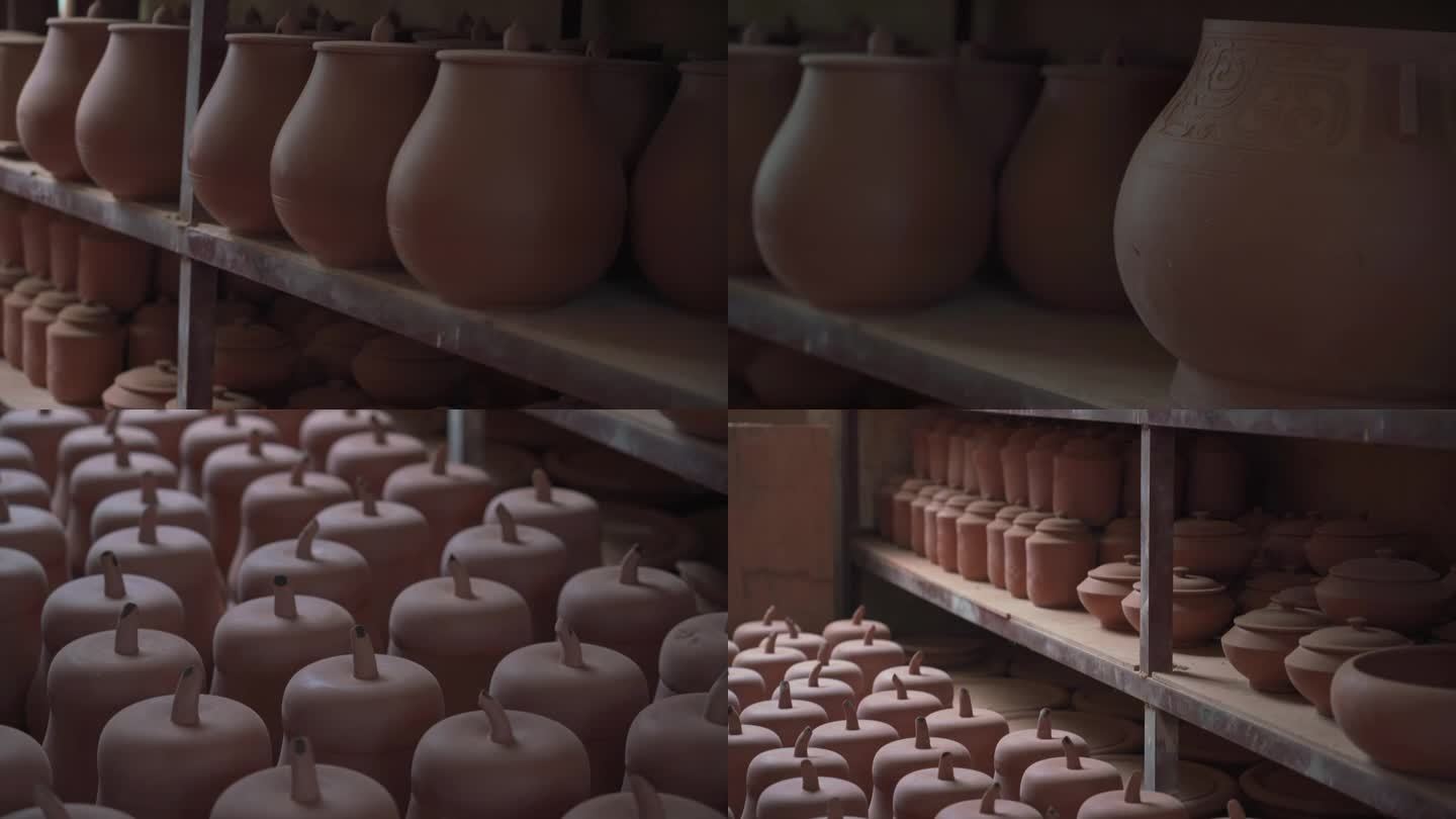 中国广西钦州坭兴制陶厂的粘土胚
