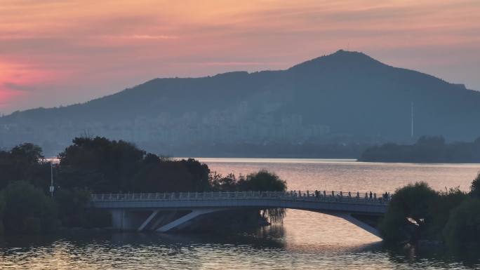 云龙湖晚霞