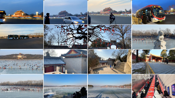 北京旅游游客人流延时摄影4K实拍合集