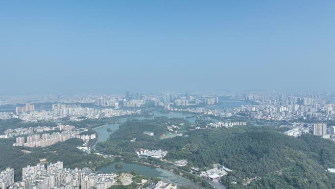 惠州市大景航拍惠州市区全景惠城区建筑风光