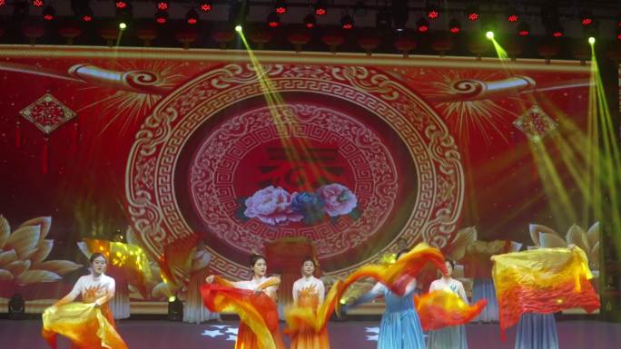 春节晚会 舞台表演 舞蹈 艺术节 舞龙