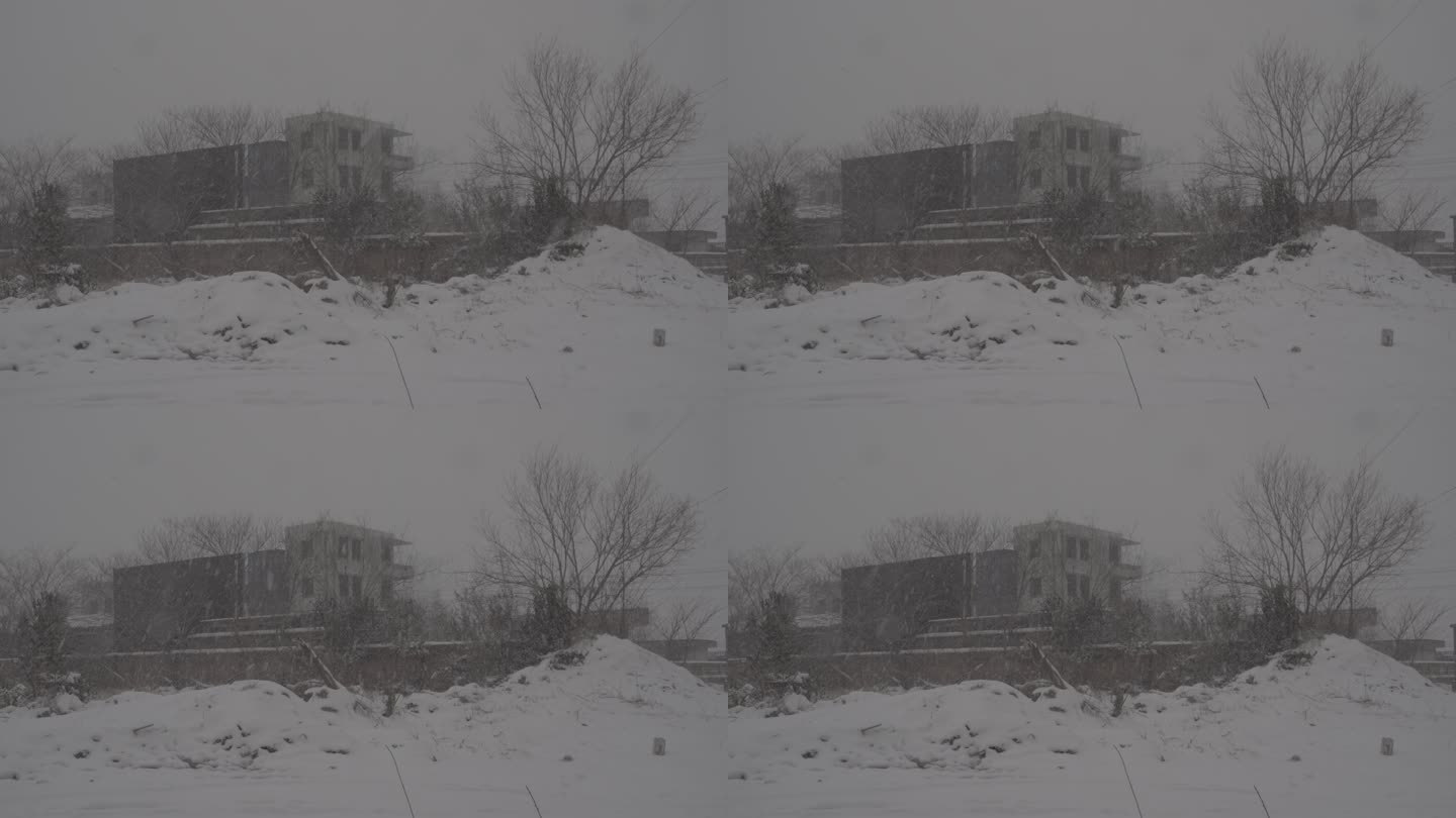 4K索尼slog2北方垃圾堆冬天下雪视频