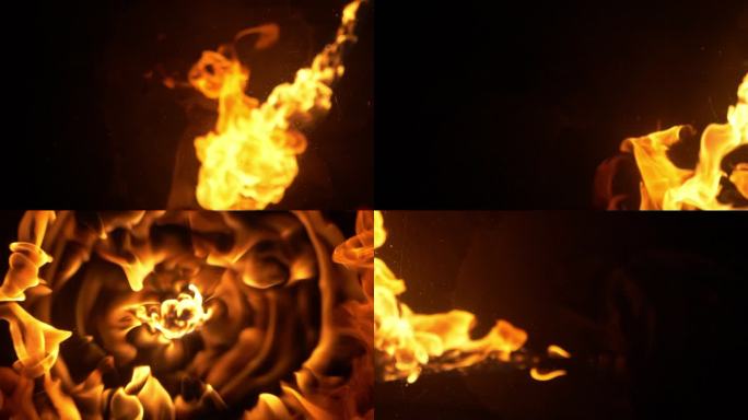 火焰爆炸冲击波转场 实拍素材4k
