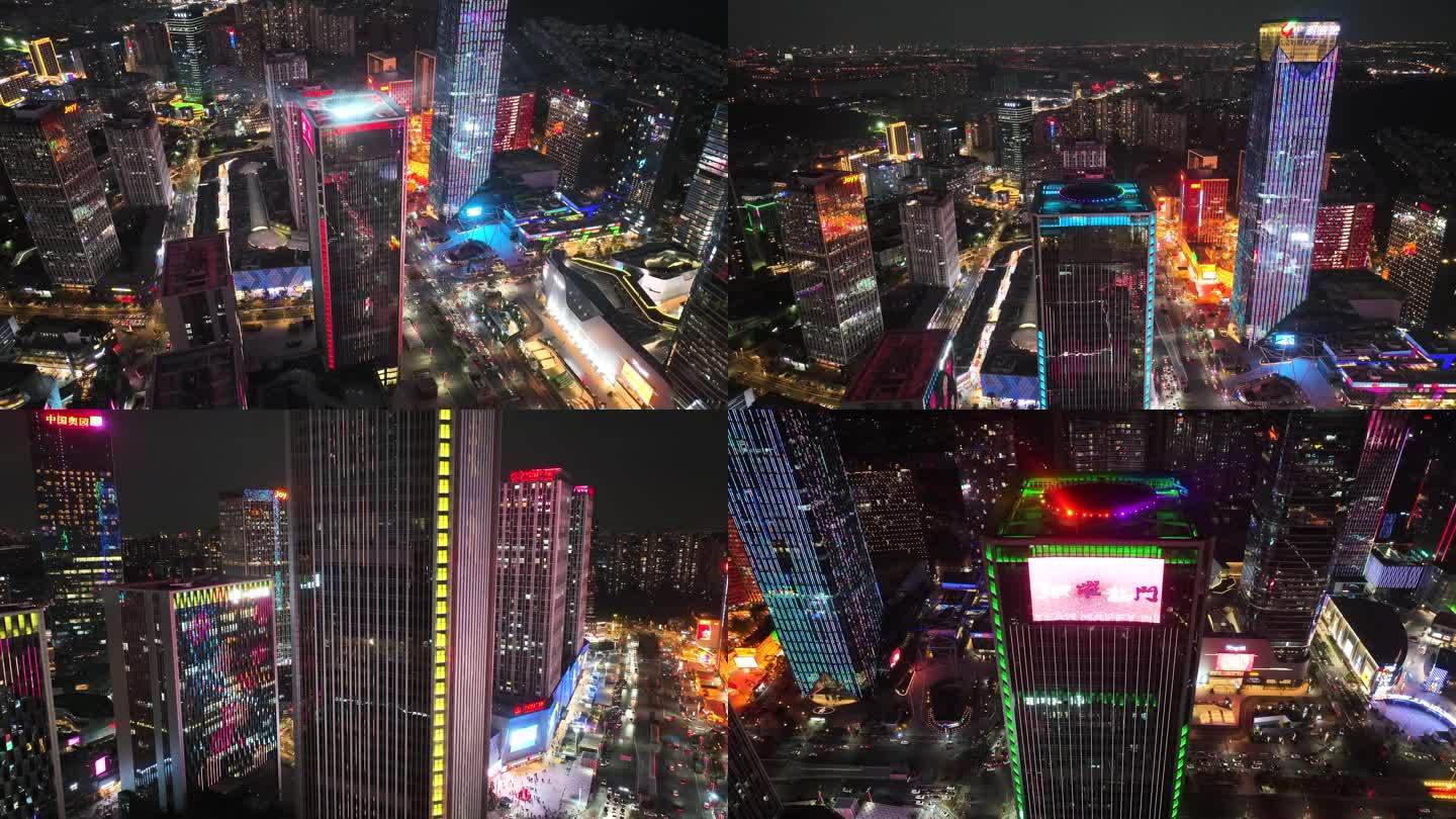 广州番禺万博商务区璀璨夜景