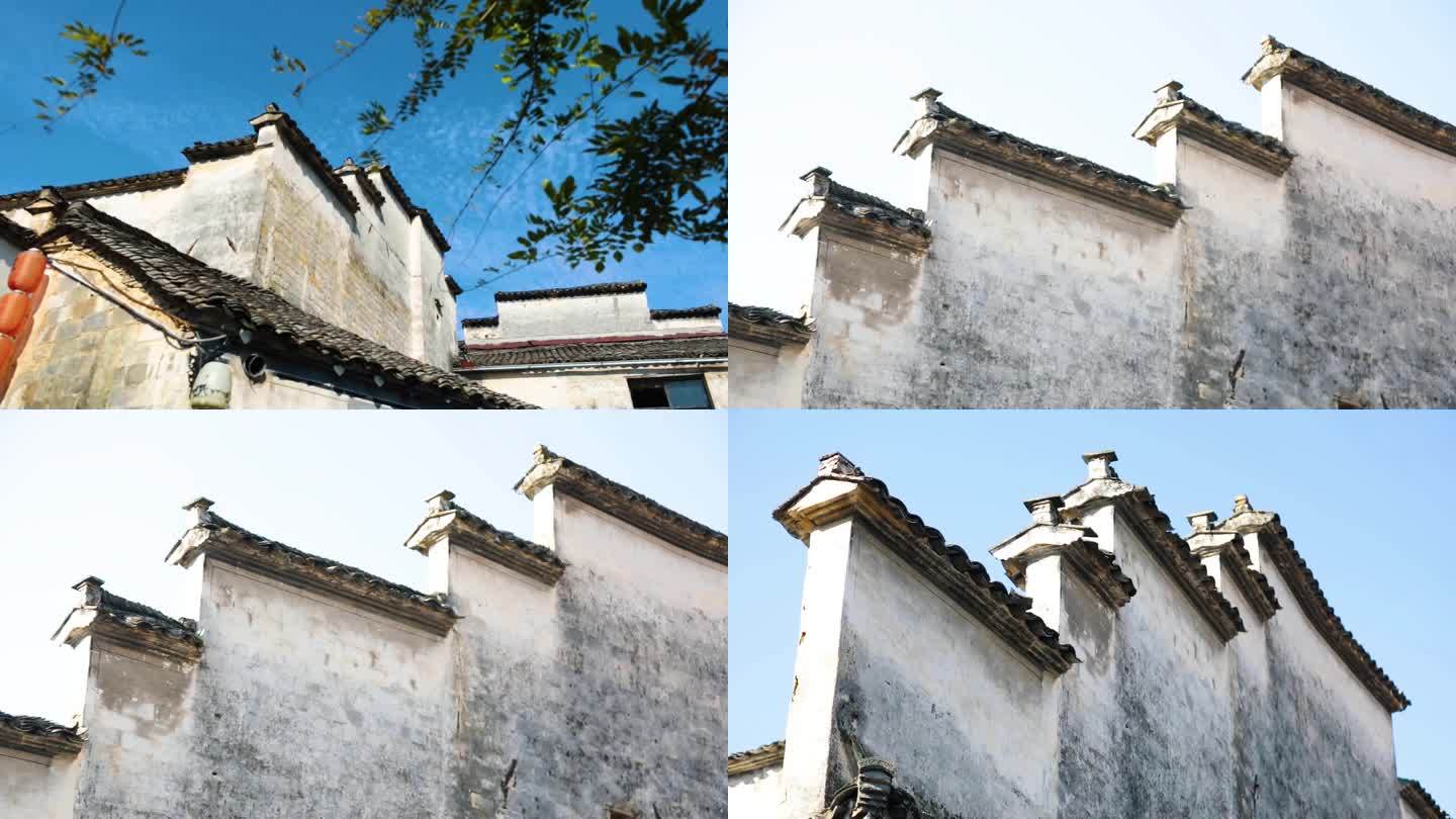 皖南传统古建筑马头墙实拍