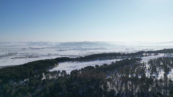 4K东北雪景航拍