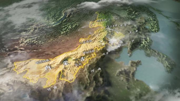4K内蒙古地图地形图