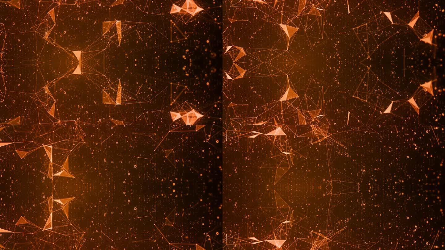 4K动态粒子点线面氛围视频抽象背景板11