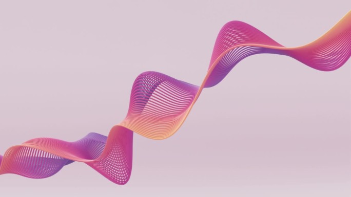 抽象波形-数据和技术，增长图，优雅的设计-颜色梯度，橙色，粉红色，紫色-可循环