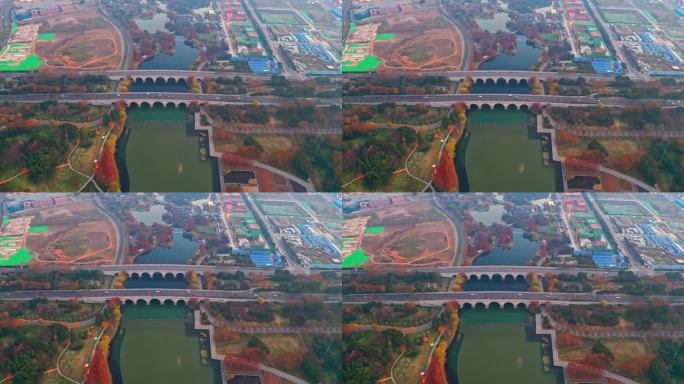 江苏 无锡 市政府 夜景 俯瞰航拍4K