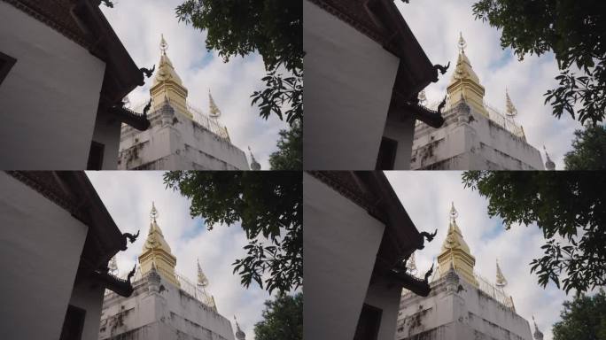 老挝琅勃拉邦富西山宝塔的建筑