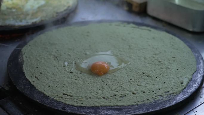 吃馄饨 煎饼果子  早餐 人来人往 幸福