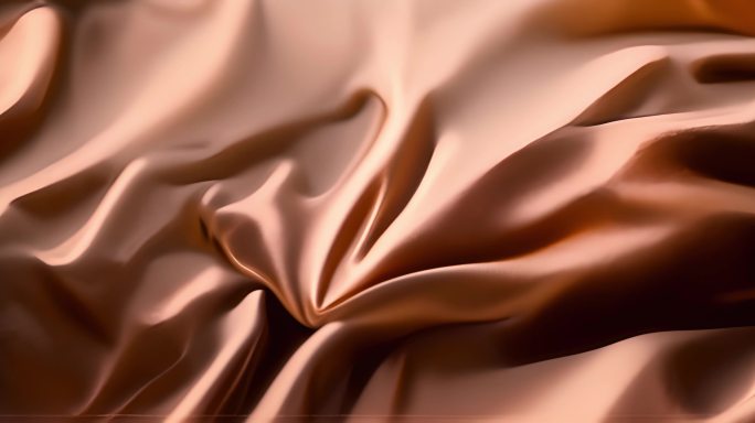 金色丝绸流动 巧克力色丝绸流动