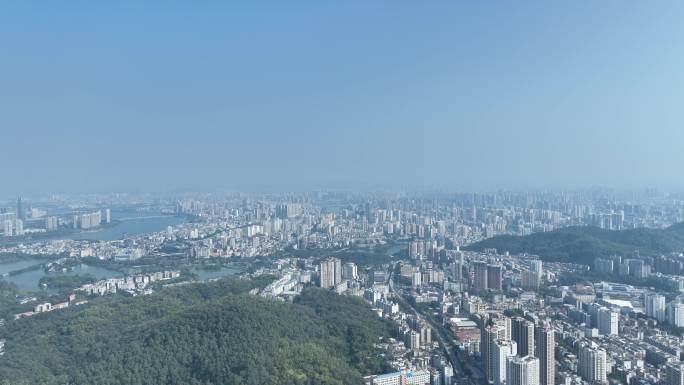 惠州市大景航拍惠州市区全景惠城区建筑风光