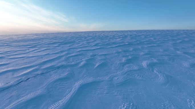 寒冬雪景雪地雪原田野