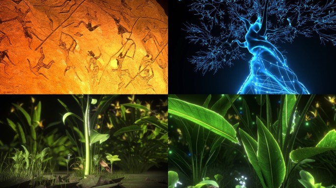 古代到现代哲学意境三维场景C4D+AE