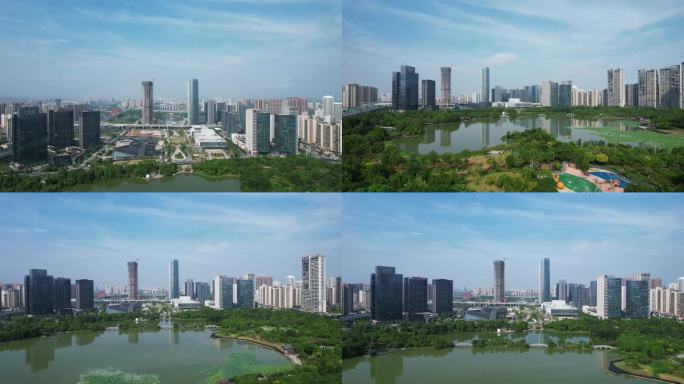 江西赣州城市地标阳明国际中心航拍