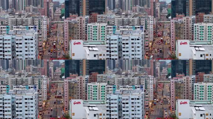 香港建筑 车流