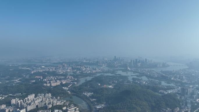 惠州市航拍惠州西湖景区大景高空全景风光