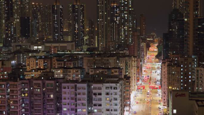 香港建筑 车流