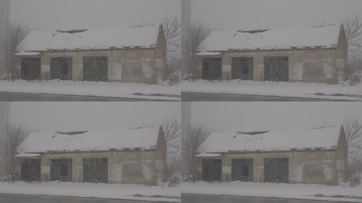 4K索尼slog2北方老房子冬天下雪视频